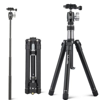 China Yes QZSD Q160D 148CM Max Load 3KG High Lightweight Tripod Stand For Self Stick For Digital Video Camera And Smartphone for sale