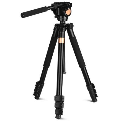 China QZSD Q640 High Stable Professional Aluminum Tripod Stand 178CM Max Load 15KG For DSLR Digital Video Camera for sale