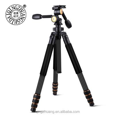 China Stable Q610C Carbon Fiber Tripod with Big Ball Heads for Video Camcorder Camera Stand Stabilizer for sale