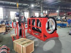 How big size plastic pipe welding machine works