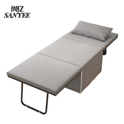 China Foldable Living Room Furniture Universal Folding Bed 190*66cm With Big Pouf 69*66cm for sale