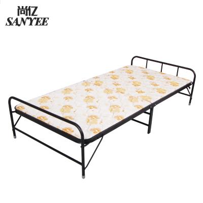 China Foldable Folding Wooden Beds SY-0013 For Bedroom Iron Frame Bed for sale