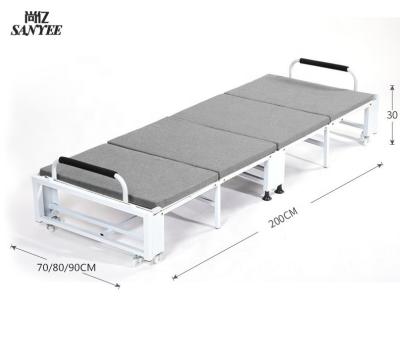 China Foldable Modern Home Furniture Bed Portable Folding Single Rollaway Bed for sale