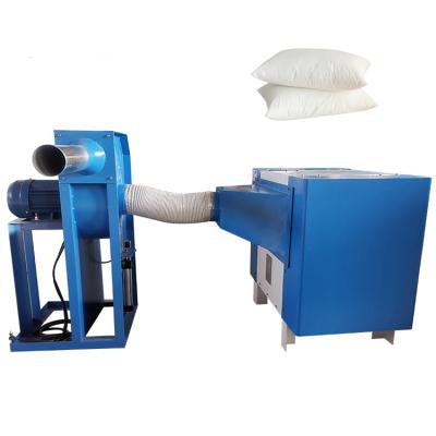 China PP Cotton Polyester Fiber Air Cushion Pillow Blowing Filling Machine With Two Year Warranty for sale