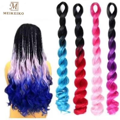 China Faux Locs Hair Butterfly Hair Faux Locs Wave Synthetic Crochet Wave Locs Hair Spring Loose Twist Gypsy Deep Wave Loose Locs Hair for sale