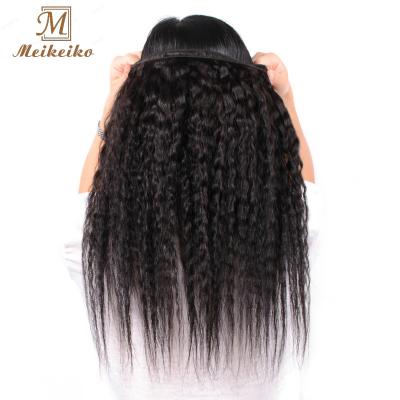 China Wholesale 12A Curly Straight Natural Black Curly Bundles Black Cuticle Aligned Virgin Hair Bundles, 100%Unprocessed Brazilian Hair for sale