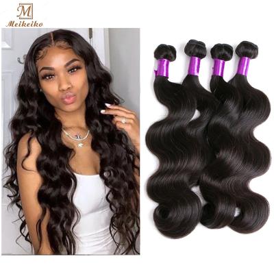 China Water Wave Meikeiko Factory Wholesale Price 100% Virgin Hair Body Wave Brazilian Hair Bundles Hair Extension for sale