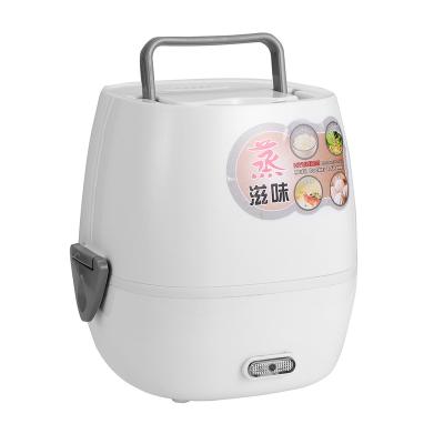 China Dual Function Electric Heated Lunch Box , Portable Home Outdoor Hot Steamer Bento Lunch Box For Car And Office for sale