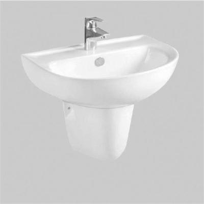 China Modern Wholesale Custom Basin with Pedestal Cheap Classic Pedestal Bathroom Wash Basin Ceramic Hand Wash Basin Sink for sale