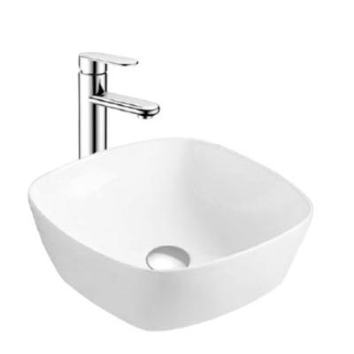 China Modern Hot Sale Cheap Small Wash Basin 15 Inches Ceramic Art Wash Basin For Hotel Above Counter Sink for sale