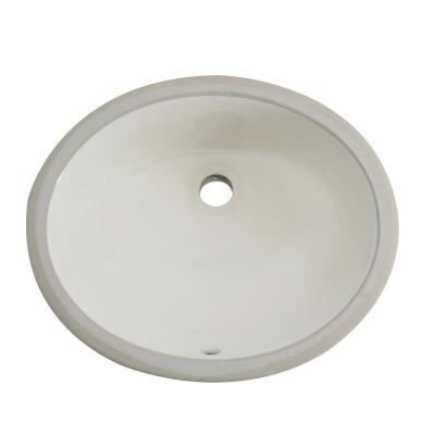 China Modern Wholesale Price Bathroom Oval Ceramic Sink Under Counter Sink for sale