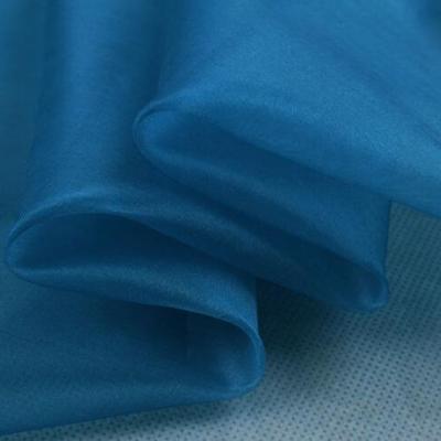 China Howmay Organza Organic Silk Fabric 6m/m 55