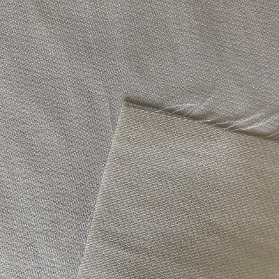 China Howmay Double Faced Silk Yarn Georgette Fabric Mixed Blend Textile 42.5m/M 35%S 65%W for sale