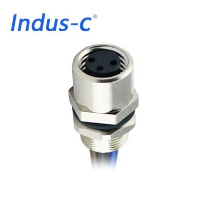 China Waterproof automotive circular connector m8 4 pin plug for sale