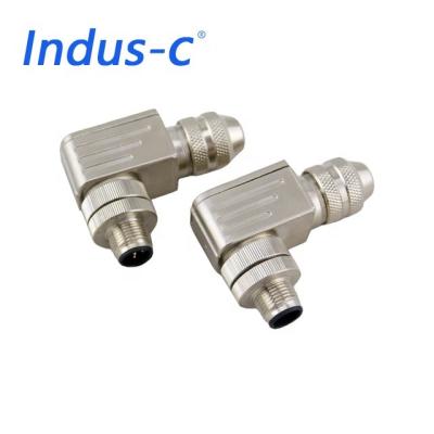 China The shield assembly analog to digital converter connector m12 3pin automotive male wasserdichten for sale