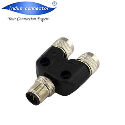 China German sensor one pin m12 code 5 male to female ip67 t waterproof connector for military for sale