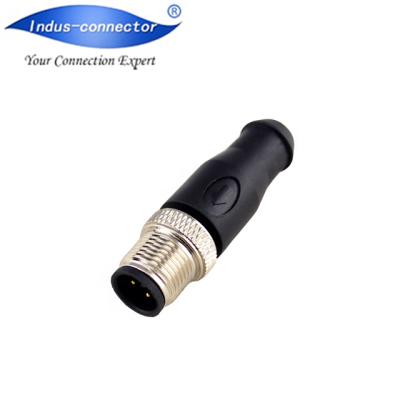 China Ip67 automotive connector 4 contact m12 automotive terminal connection with termination resistor for sale