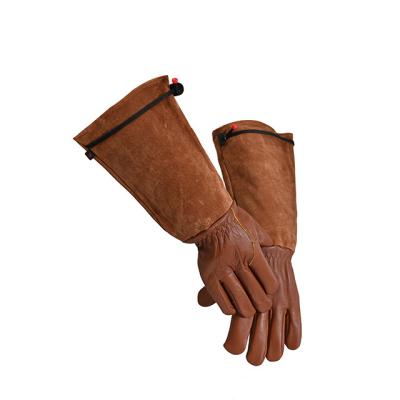 China Soft Custom Warm Unlined Cow Safety Selling Garden Leather Work Garden Gloves for sale