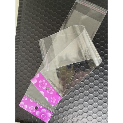 China BIODEGRADABLE Custom Printing Self Adhesive Header BOPP OPP Bag for sale