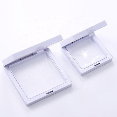 China Leather Acrylic Floating Frame Box 3D Hanging Box Jewelry Display Packaging Box for sale