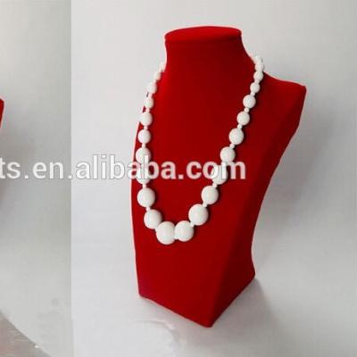 China Red Velvet Collar Necklace Display Stand for sale