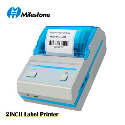 China Wholesale MHT-L5801 2inch Black and White Thermal Barcode Label Printer with Blue Tooth USB Free Software Sticker Printer for sale