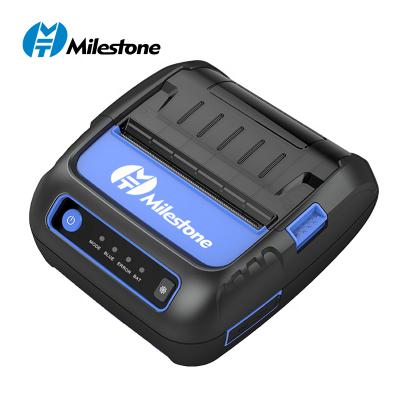 China Milestone P80F P8005 Tooth Black And White Portable Blue Tooth Thermal Printer Mini Barcode Thermal Label Printer for sale