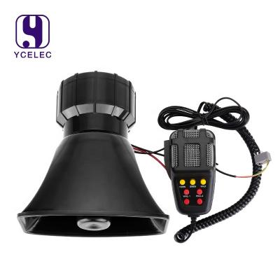 China Car Audio System 12V 7 Tones Waterproof Alarm 115db Car Horn/100W Police Siren Horn With Microphone for sale