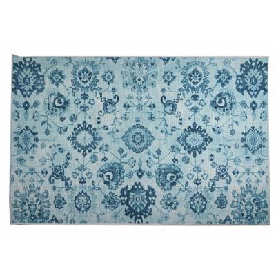 China Vintage Washable Flower Design Home Decorative Cotton Rug And Blanket for sale