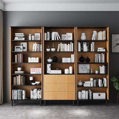 China Multi-functional modern simple wooden storage 3 (the other) adjustable hot sale in 1 combination bookshelf for sale