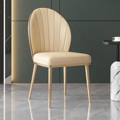 China (Other)Lightweight Luxury Italian Simple Creative Dining Chair Adjustable With Metal Frame for sale