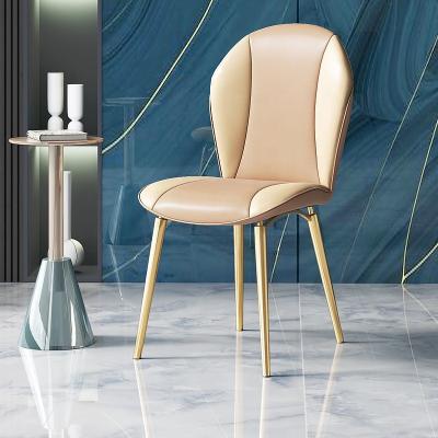 China Modern Nordic Luxury Home Furniture (Others) Kitchen Dining Metal Leg Chairs Adjustable for sale