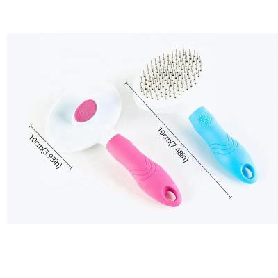 China Stored Pets Grooming Brush Cleaner Pet Hair Removal Cleaning Comb Pets Massage Brush Tools for sale