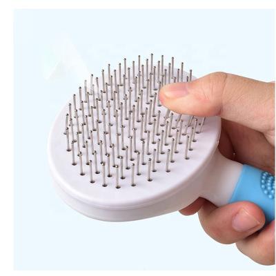 China Stocked Knots Pet Brush Pet Cat Hair Grooming And Pet Tool Effective Removing Cleaning Brush for sale