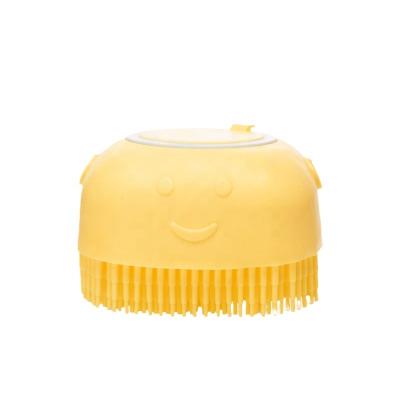 China Stocked Pet Massage Brush Shampoo Dispenser Hair Removal Comb For Dogs Cats Cleaning Grooming Tool for sale