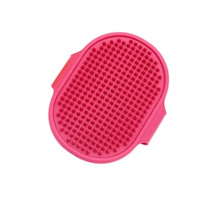 China Pet Tool Pet Hair Stocked Cleaning Fur Grooming Massaging Brush Silicone Dog Bath Massager Bath Brush for sale