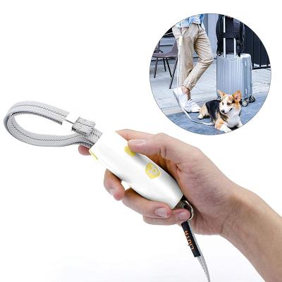 China Hands Stocked Release Nylon Rope Allowed For Medium And Small Dogs And Cats Self Retracting Thoughtful Dog Leash for sale