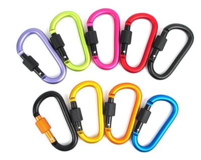 China Aluminum Aluminum Swivel Ring Hook Carabiner Clip for sale