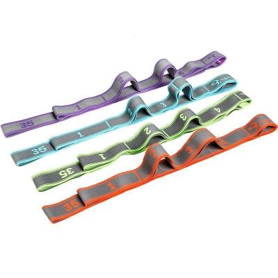 China Eco Friendly Organic Fitness Gym Equipment Cotton Yoga Flexibility Stretching Leg Stretcher Strap for sale