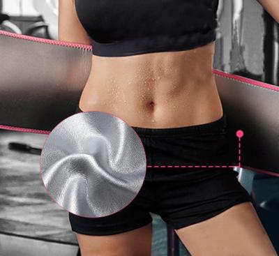 China Adjustable Waist Trainer Slimming Tape Non Sweating Waist Trimmer Belt With Pouch Unisex for sale