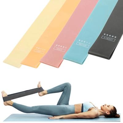 China Wholesale Home Exercise New Stretch Yoga Work Out Elastic Resistance Bands Set for sale