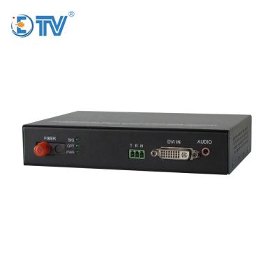 China FTTX FTTX ETV DVI 20km Fiber Supplement Fiber Audio Video Transmitter and Receiver with External Audio for sale