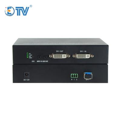 China FTTX FTTX ETV 1080P Uncompressed DVI to fiber converter dvi fiber supplement LC for sale