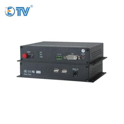 China FTTX FTTX ETV DVI KVM Fiber Supplement KVM Transmitter and Receiver Support Keyboard and Mouse 20km for sale