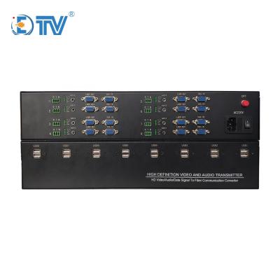 China TV ETV Radio and TV Channel VGA KVM Fiber Supplement Support Radio and Mouse and Keyboard for sale