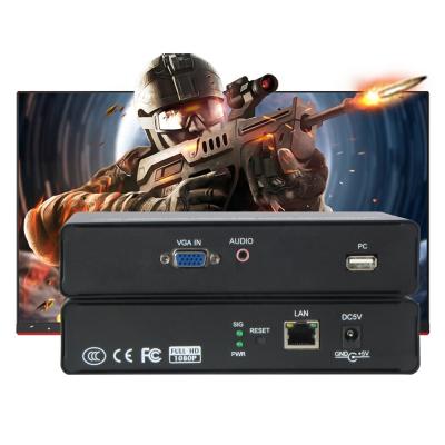 China ETV VGA KVM over IP cat5e/6 network supplement support mouse and keyboard ETV-6804 for sale