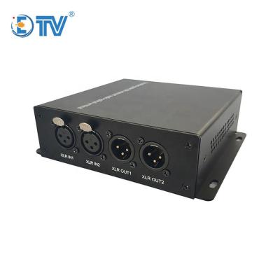 China Balanced ETV 2ch bidirectional 24bit xlr audio to fiber audio converter fiber supplement ETV-MFHD8104XLR for sale