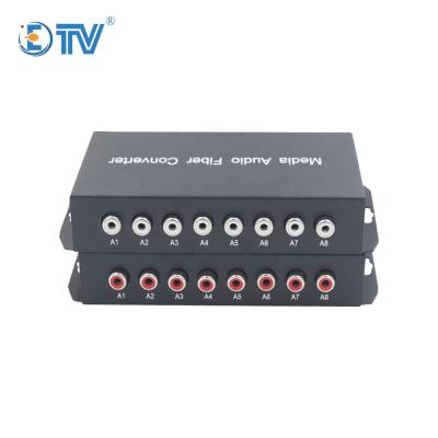 China Fiber Audio Supplement RCA Broadcast System ETV 8 Channel RCA Fiber Audio Converter For Broadcasting System for sale