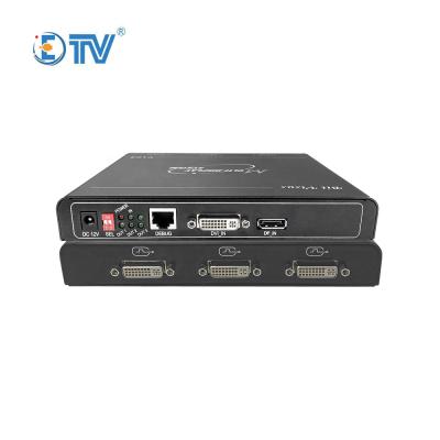 China ETV 3x3 DVI DP Video Wall Controller Multiple Modes TV Video Wall Splicing Display Controller 193*163*29mm for sale