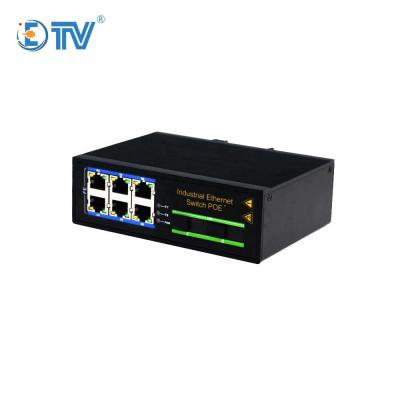 China Industrial POE ETV Switch 6 Ports POE+2 Fiber Ports Ethernet Switch With DIN Rail Mounting for sale